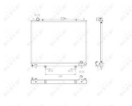 Nrf 53754 - RADIADOR ALU BRAZED MITSUBISHI PAJE