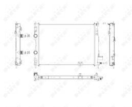 Nrf 53756 - RADIADOR ALU BRAZED NISSAN QASHQAI
