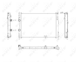Nrf 53757 - RADIADOR ALU BRAZED NISSAN QASHQAI
