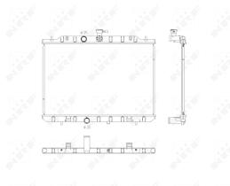 Nrf 53761 - RADIADOR ALU BRAZED NISSAN X-TRAIL