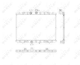 Nrf 53762 - RADIADOR ALU BRAZED NISSAN X-TRAIL