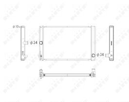 Nrf 53764 - RADIADOR ALU BRAZED TOYOTA AURIS 06