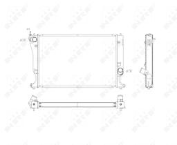 Nrf 53768 - RADIADOR ALU BRAZED TOYOTA AVENSIS
