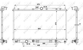 Nrf 53778 - RADIADOR ALU BRAZED MITSUBISHI LANC