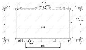 Nrf 53779 - RADIADOR ALU BRAZED MITSUBISHI LANC