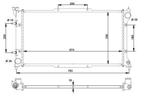 Nrf 53783 - RADIADOR ALU BRAZED SUBARU LEGACY 9