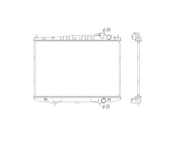 Nrf 53790 - RADIADOR ALU BRAZED NISSAN PICK UP