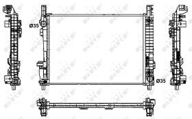 Nrf 53800 - RADIADOR ALU BRAZED MERCEDES A150 0