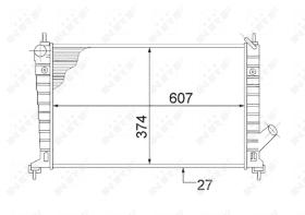 Nrf 53804 - RADIADOR ALU BRAZED SAAB 9-5 97-