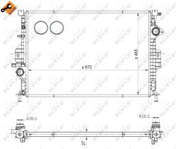 Nrf 53811 - RADIADOR ALU BRAZED FORD S-MAX 03/2