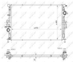 Nrf 53812 - RADIADOR ALU BRAZED FORD GALAXY 06-