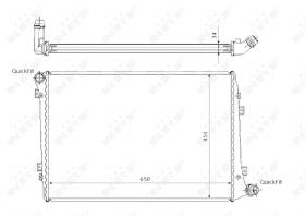 Nrf 53814 - RADIADOR ALU BRAZED AUDI A3 03-