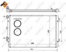  53816 - RADIADOR ALU BRAZED AUDI A3 09/2004