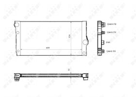 Nrf 53817 - RADIADOR ALU BRAZED BMW 5 ACTIVEHYB