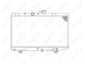 Nrf 53828 - RADIADOR ALU BRAZED KIA RIO 00-