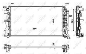  53833 - RADIADOR ALU BRAZED MERCEDES SPRINT