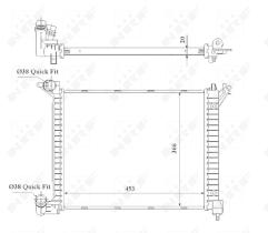 Nrf 53841 - RADIADOR ALU BRAZED MINI ONE DIESEL
