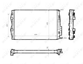  53843 - RADIADOR ALU BRAZED RENAULT GRAND S