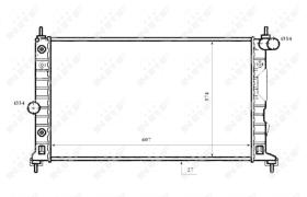 Nrf 53844 - RADIADOR ALU BRAZED SAAB 9-5 97-