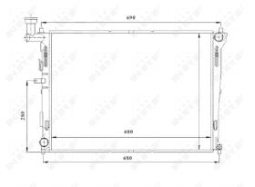  53845 - RADIADOR ALU BRAZED KIA CEED 06-