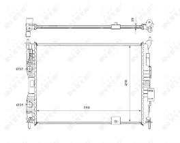 Nrf 53846 - RADIADOR ALU BRAZED NISSAN QASHQAI