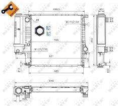 Nrf 53849 - RADIADOR ALU BRAZED BMW 316I 83-