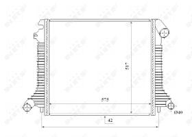  53855 - RADIADOR ALU BRAZED MERCEDES ATEGO