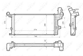  53856 - RADIADOR ALU BRAZED MERCEDES ATEGO