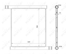 Nrf 53857 - RADIADOR ALU BRAZED SMART FORTWO CA