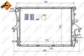 Nrf 53864 - RADIADOR ALU BRAZED VW TOUAREG 02-