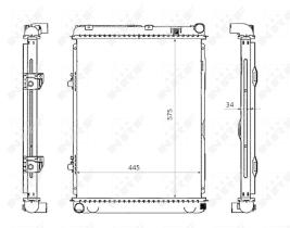 Nrf 53865 - RADIADOR ALU BRAZED MERCEDES 190 82