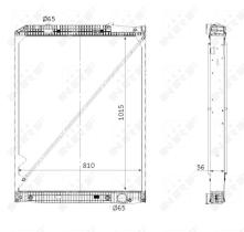  53867 - RADIADOR ALU BRAZED MERCEDES ACTROS