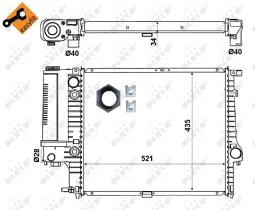 Nrf 53869 - RADIADOR ALU BRAZED BMW 520I 88-