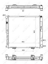 Nrf 53876 - RADIADOR ALU BRAZED MERCEDES 200 92
