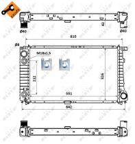 Nrf 53877 - RADIADOR ALU BRAZED BMW 530I 88-