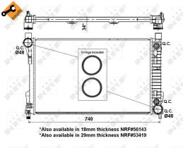 Nrf 53878 - RADIADOR ALU BRAZED MERCEDES C230 0