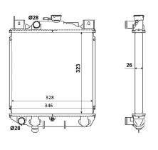 Nrf 53881 - RADIADOR ALU BRAZED SUZUKI SWIFT 89