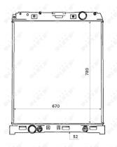 53883 - RADIADOR ALU BRAZED MERCEDES ATEGO