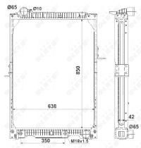  53890 - RADIADOR ALU BRAZED MERCEDES SK 87-