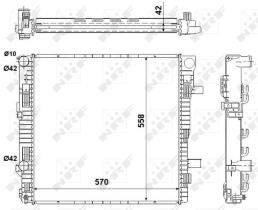  53896 - RADIADOR ALU BRAZED MERCEDES VARIO