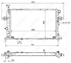 Nrf 53898 - RADIADOR ALU MECHAN OPEL VAUXHALL A