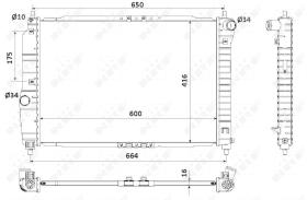 Nrf 53902 - RADIADOR ALU BRAZED CHEVROLET (GM)