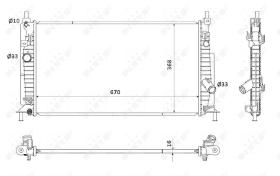 Nrf 53905 - RADIADOR ALU BRAZED MAZDA 3 12/2008