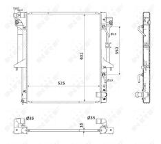 Nrf 53909 - RADIADOR ALU BRAZED MITSUBISHI L200