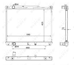  53916 - RADIADOR ALU BRAZED SUZUKI GRAND VI