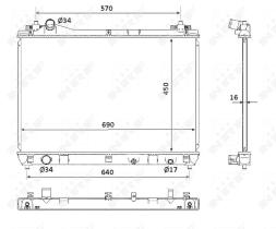 Nrf 53917 - RADIADOR ALU BRAZED SUZUKI GRAND VI