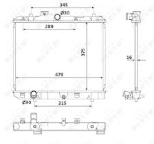 Nrf 53918 - RADIADOR ALU BRAZED OPEL VAUXHALL A