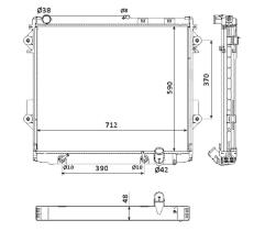Nrf 53924 - RADIADOR TOYOTA LAND CRUISER 200 07
