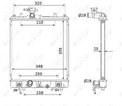 Nrf 53927 - RADIADOR ALU BRAZED SUZUKI IGNIS 00