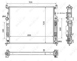Nrf 53937 - RADIADOR ALU BRAZED MERCEDES GL420
